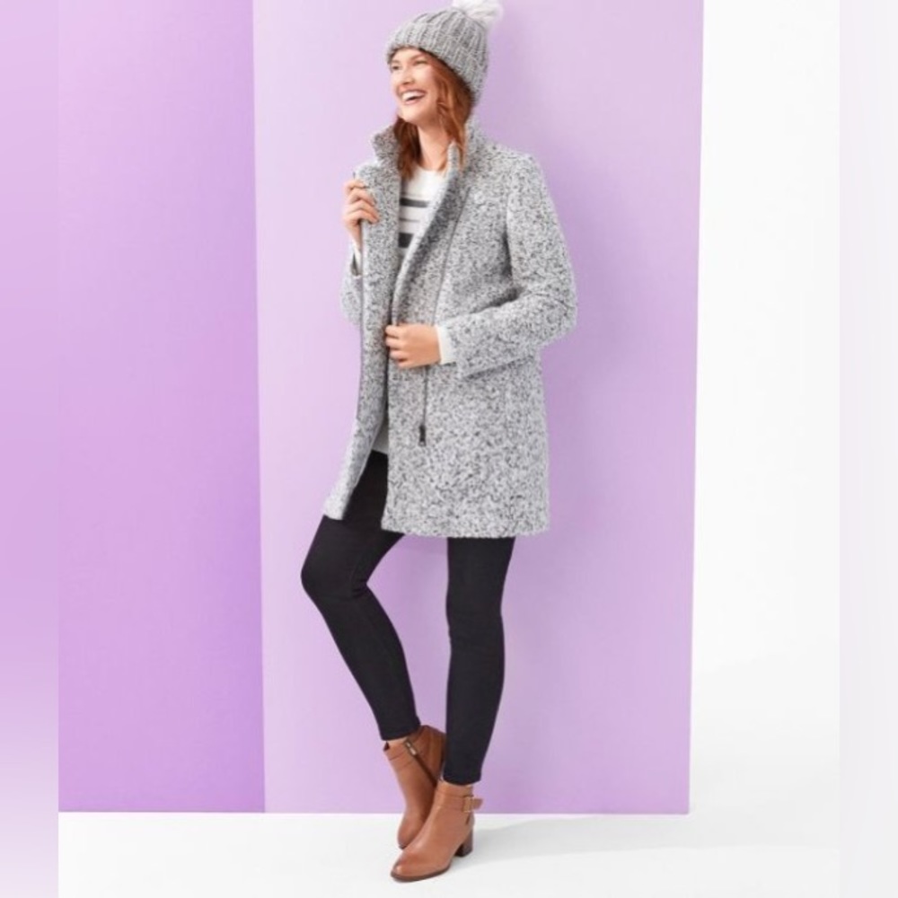 Loft Marled Moto coat size Large